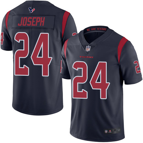 Houston Texans Limited Navy Blue Men Johnathan Joseph Jersey NFL Football #24 Rush Vapor Untouchable